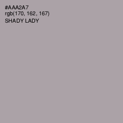 #AAA2A7 - Shady Lady Color Image